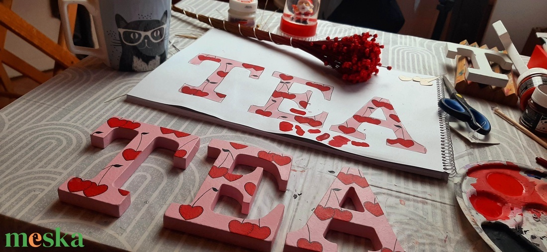 Állatos dekorbetű - baba - mama - babaszoba dekoráció - babanév dekoráció - Meska.hu