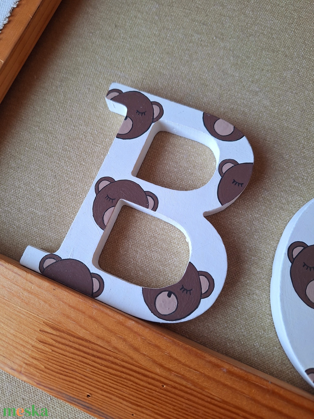 Mackós dekorbetű - baba - mama - babaszoba dekoráció - babanév dekoráció - Meska.hu