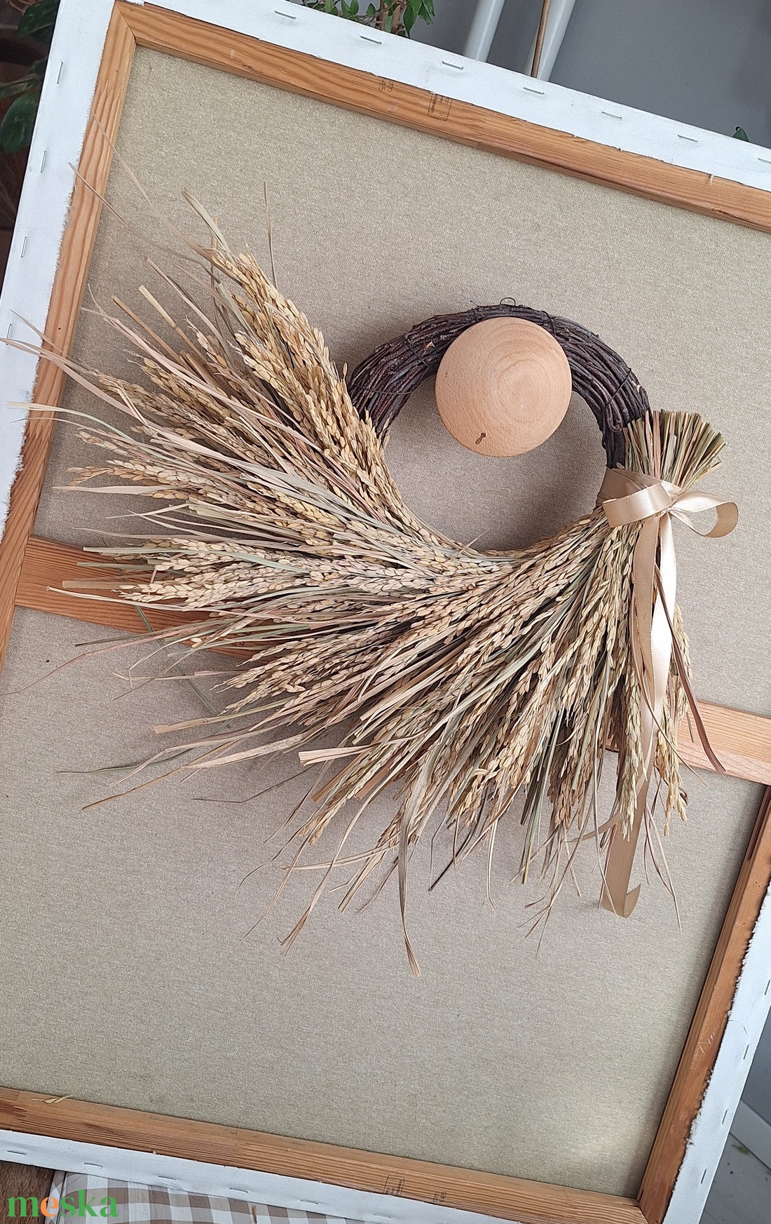 Rizs koszorú - otthon & életmód - virágdekoráció - virágdíszek - dekor koszorúk, kopogtatók - Meska.hu