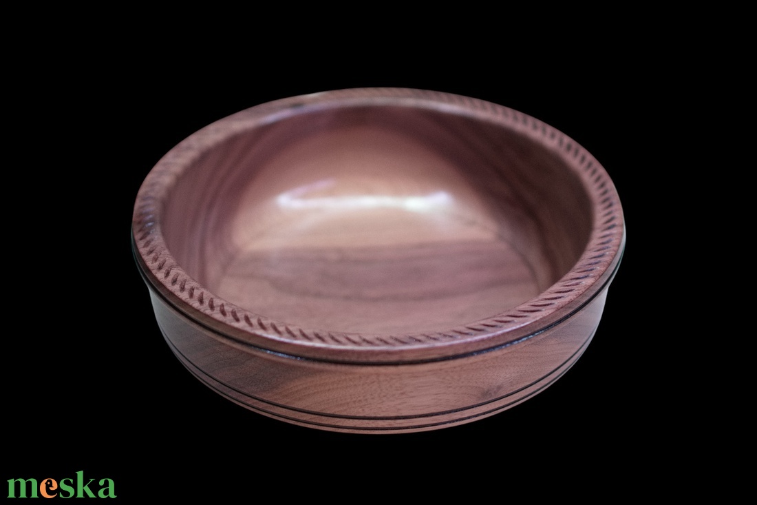 Fekete dió fatál - 7 - otthon & életmód - konyhafelszerelés, tálalás - tálalás - kínálótál - Meska.hu