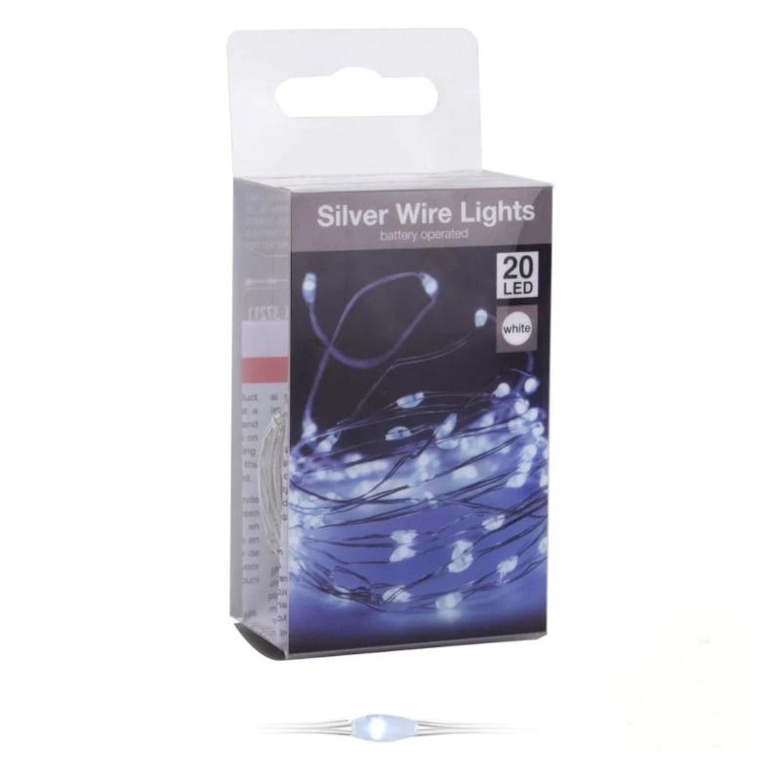 20 led-es ezüst drótkábeles fényfüzér elemes (elem nélkül) - hidegfehér - kellékek & szerszámok - dekorációs kellékek - Meska.hu 20 led-es ezüst drótkábeles fényfüzér elemes (elem nélkül) - hidegfehér - kellékek & szerszámok - dekorációs kellékek - Meska.hu