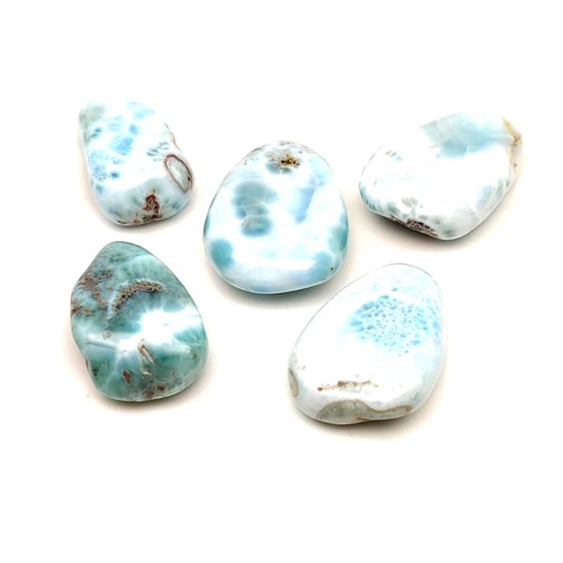 25/30mm Larimár csepp - kellékek & szerszámok - ásvány alapanyag - marokkő - Meska.hu