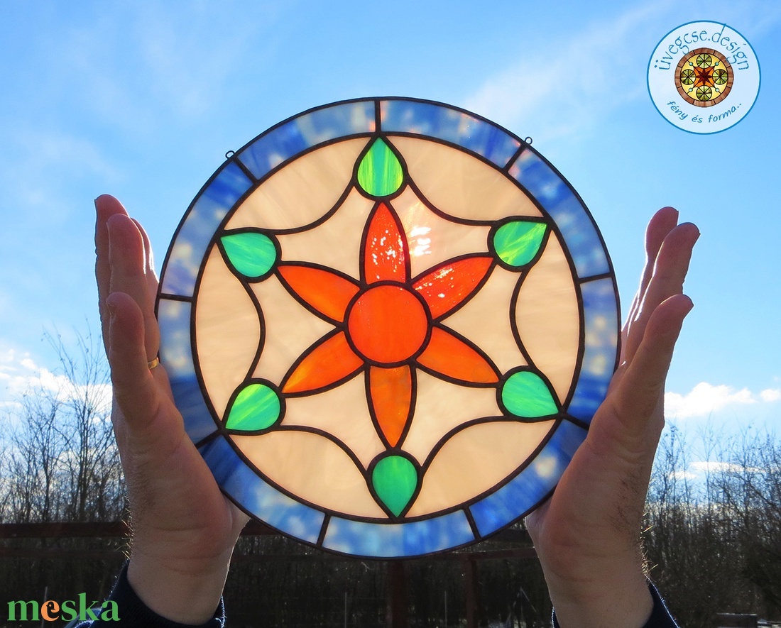 nap.tűz napfényfogó / tiffany üveg mandala / suncatcher - otthon & életmód - dekoráció - spiritualitás - mandala - Meska.hu nap.tűz napfényfogó / tiffany üveg mandala / suncatcher - otthon & életmód - dekoráció - spiritualitás - mandala - Meska.hu