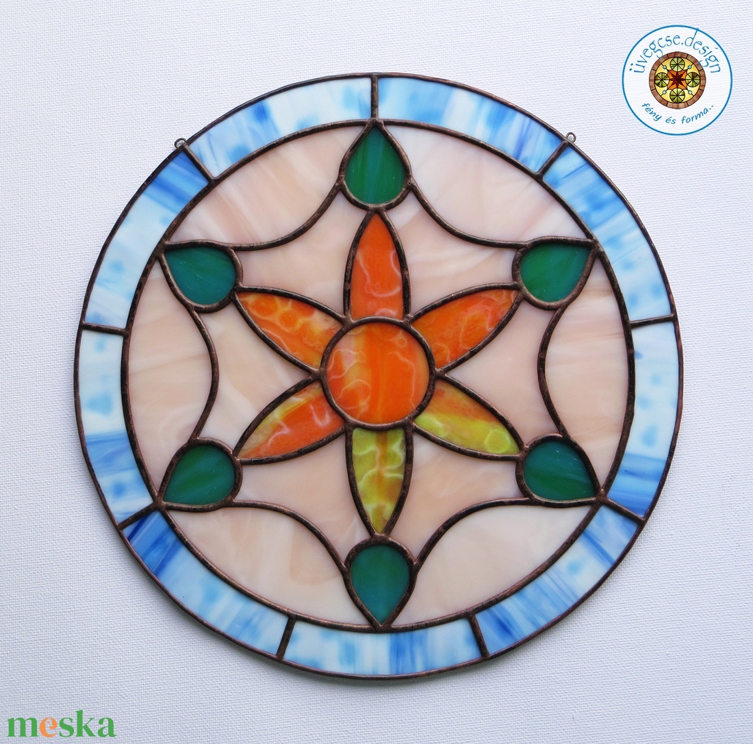 nap.tűz napfényfogó / tiffany üveg mandala / suncatcher - otthon & életmód - dekoráció - spiritualitás - mandala - Meska.hu nap.tűz napfényfogó / tiffany üveg mandala / suncatcher - otthon & életmód - dekoráció - spiritualitás - mandala - Meska.hu