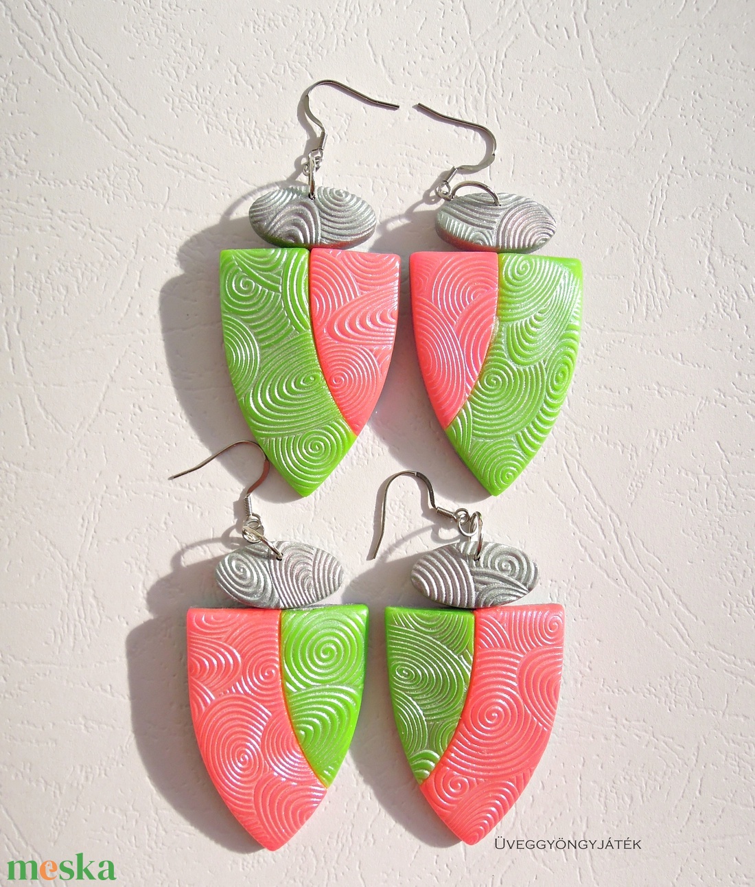 Tropical neon - 2 pár fülbevaló barátnőknek, lánytestvéreknek, anya-lánya párosnak... - ékszer - fülbevaló - lógó fülbevaló - Meska.hu Tropical neon - 2 pár fülbevaló barátnőknek, lánytestvéreknek, anya-lánya párosnak... - ékszer - fülbevaló - lógó fülbevaló - Meska.hu