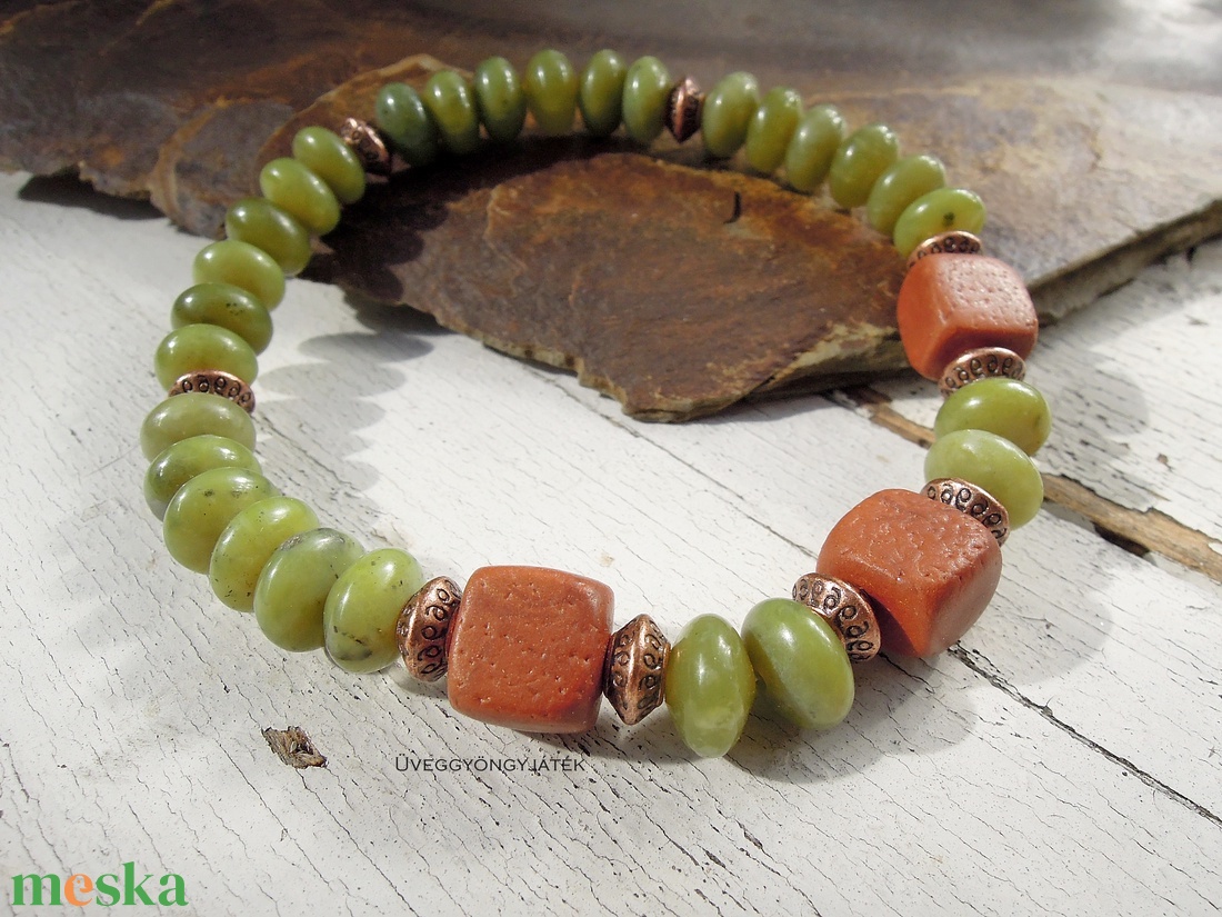 Olive - ásvány karkötő, szerpentin karkötő, unisex karkötő - ékszer - karkötő - gyöngyös karkötő - Meska.hu Olive - ásvány karkötő, szerpentin karkötő, unisex karkötő - ékszer - karkötő - gyöngyös karkötő - Meska.hu