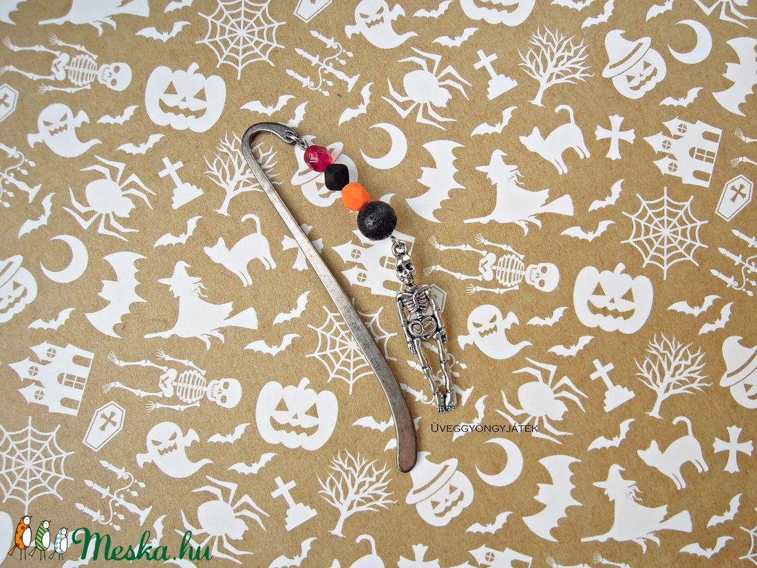 Könyvjelző rémtörténetekhez  -  ásvány könyvjelző - halloweeni figurák - halloweeni figurák - Meska.hu