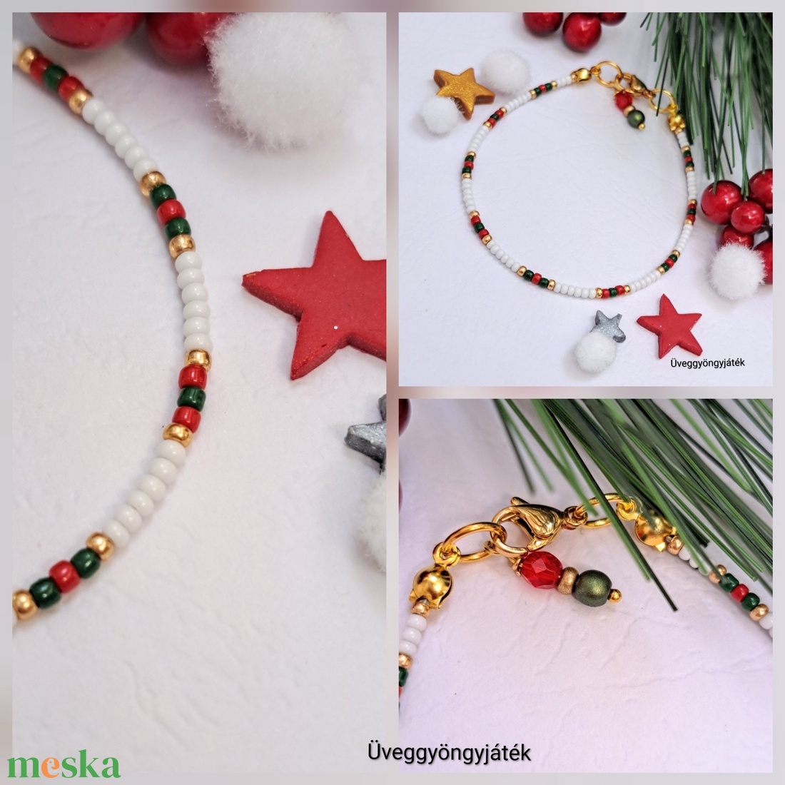 Vékony karkötő - ékszer - karkötő - gyöngyös karkötő - Meska.hu