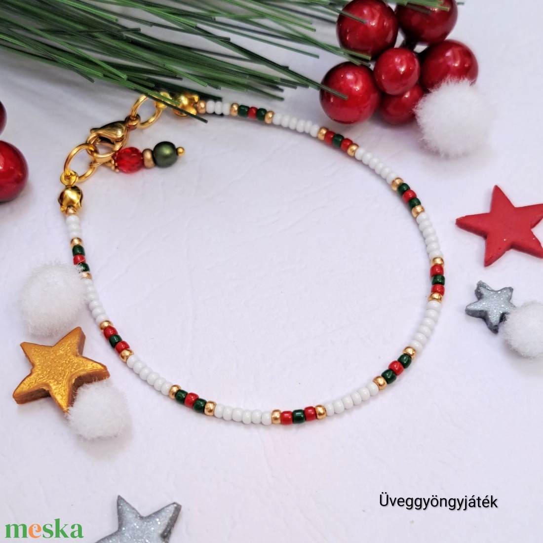 Vékony karkötő - ékszer - karkötő - gyöngyös karkötő - Meska.hu