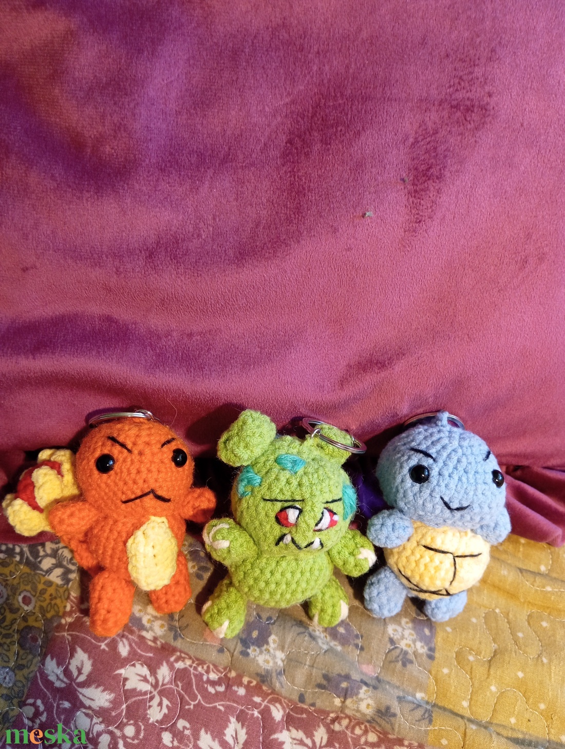 3db Pokémon kulcstartó - játék & sport - plüssállat & játékfigura - szörnyike - Meska.hu