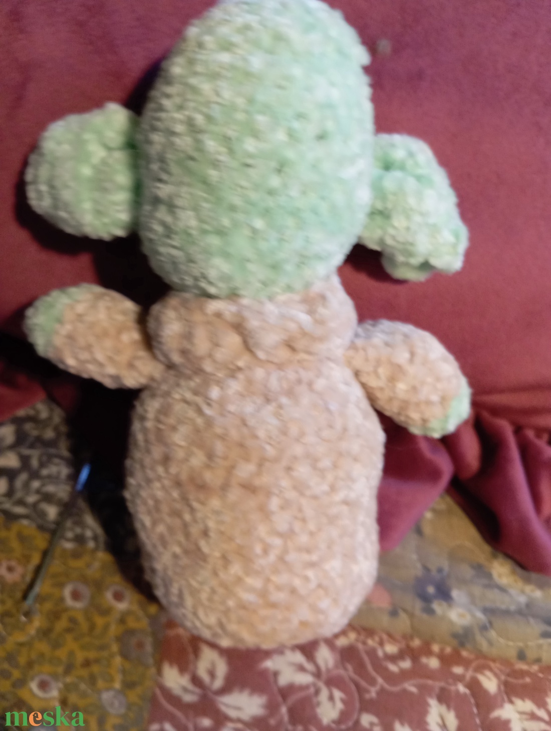 Horgolt baby Yoda, Grogu - játék & sport - plüssállat & játékfigura - szörnyike - Meska.hu