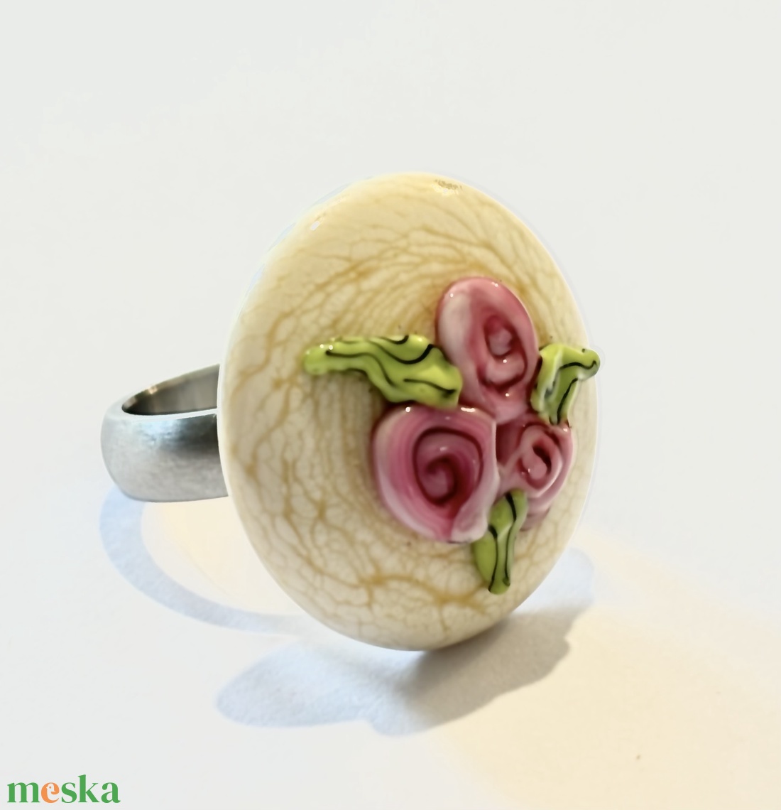 Romantika, üveg gyűrűtető, cserélhető - ékszer - gyűrű - figurális gyűrű - Meska.hu Romantika, üveg gyűrűtető, cserélhető - ékszer - gyűrű - figurális gyűrű - Meska.hu