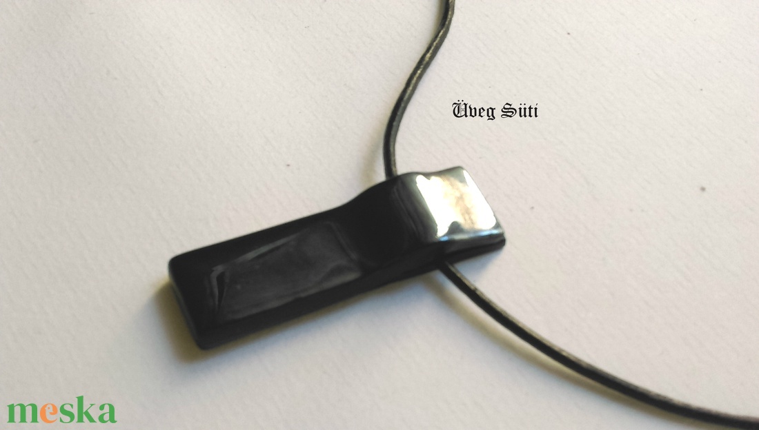 Unisex ezüstös metál síp üvegékszer medál - - Meska.hu Unisex ezüstös metál síp üvegékszer medál - - Meska.hu