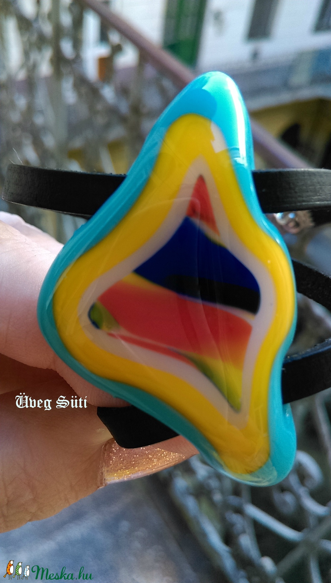 Tricolor tulipán medál világoskék, piros, sárga csillogó két soros karkötő üvegékszer - - Meska.hu Tricolor tulipán medál világoskék, piros, sárga csillogó két soros karkötő üvegékszer - - Meska.hu