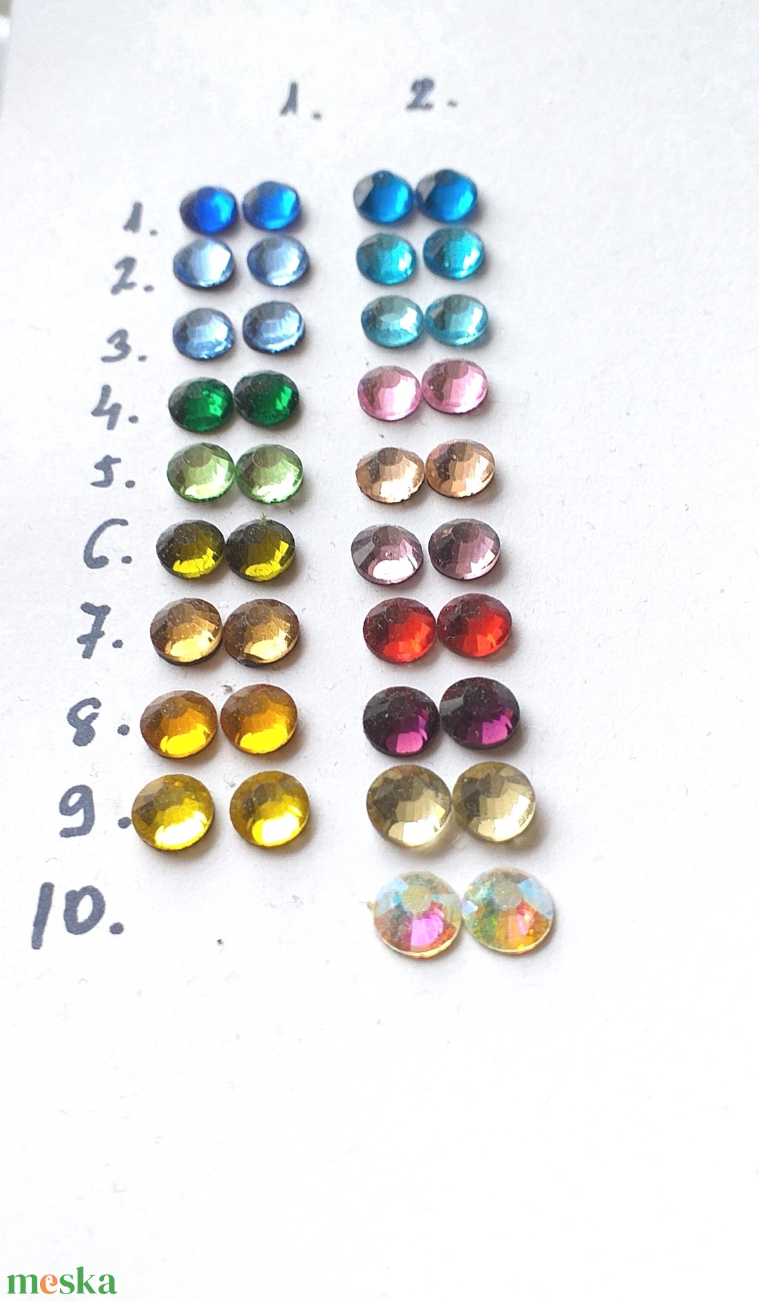 NEMESACÉL LUXY GOLD AB Kristály 6mm-es mini arany, kék, rózsaszín, zöld, olíva, borostyán fülbevaló pötty fülbevaló - ékszer - fülbevaló - pötty fülbevaló - Meska.hu NEMESACÉL LUXY GOLD AB Kristály 6mm-es mini arany, kék, rózsaszín, zöld, olíva, borostyán fülbevaló pötty fülbevaló - ékszer - fülbevaló - pötty fülbevaló - Meska.hu