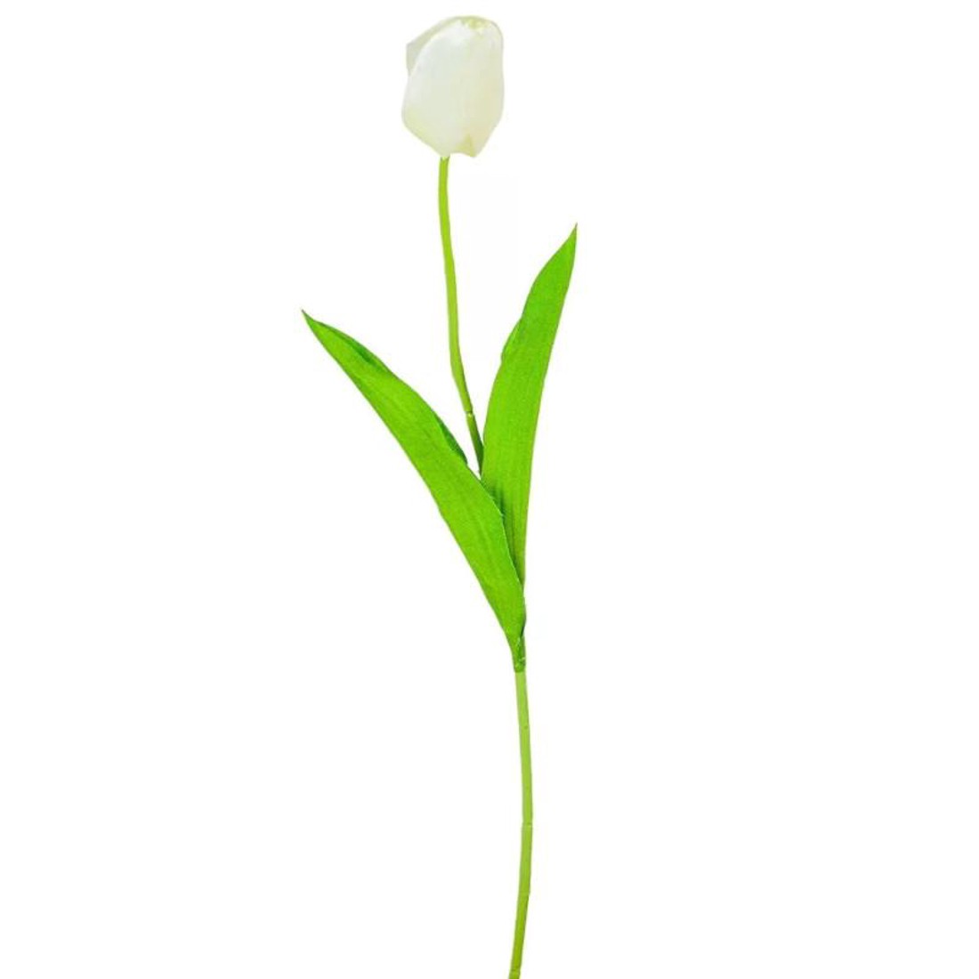 Szálas tulipán 48 cm - fehér2 - kellékek & szerszámok - dekorációs kellékek - egyéb kellékek - Meska.hu