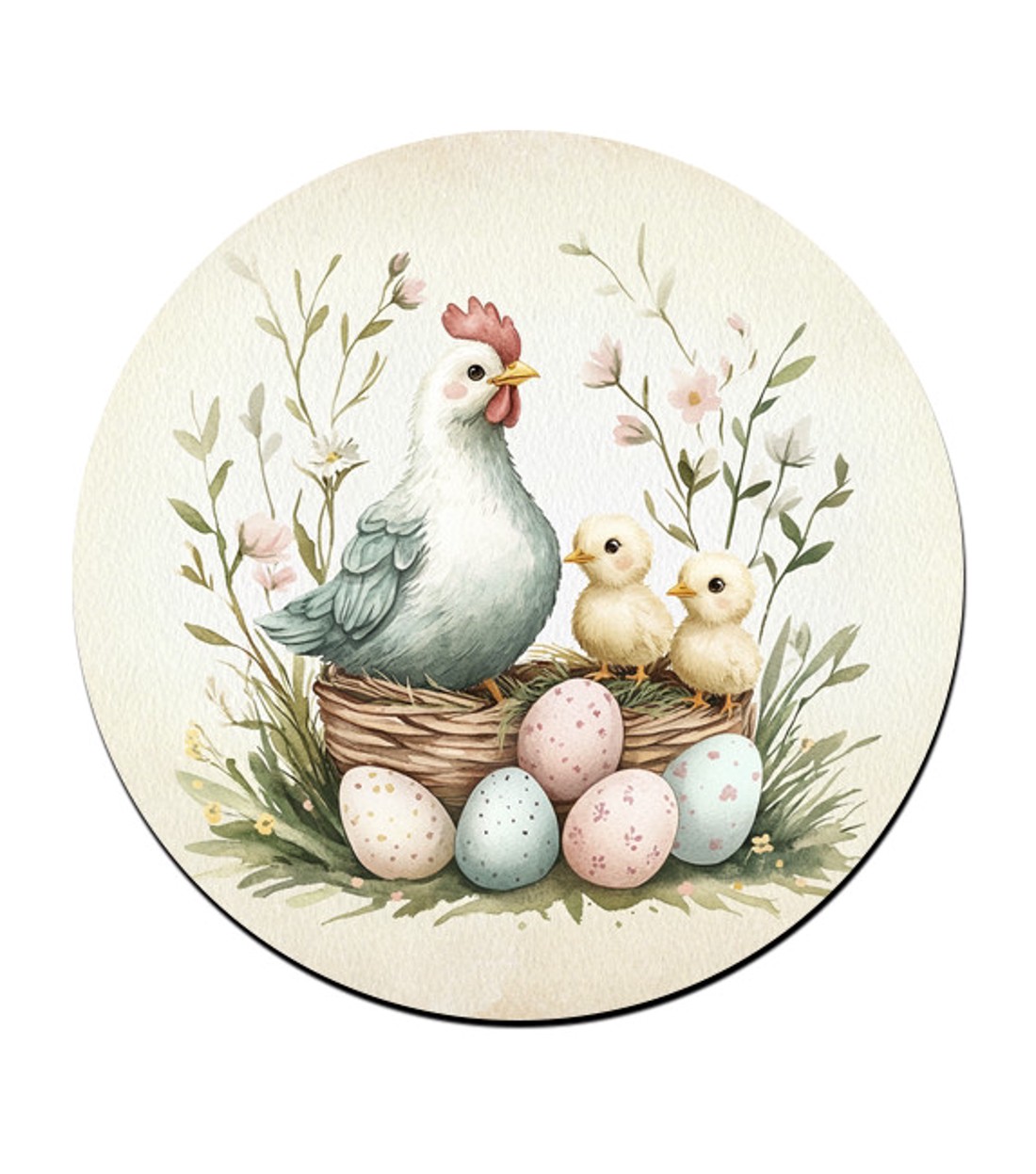 Vintage Húsvéti csibék poháralátét -  - Meska.hu