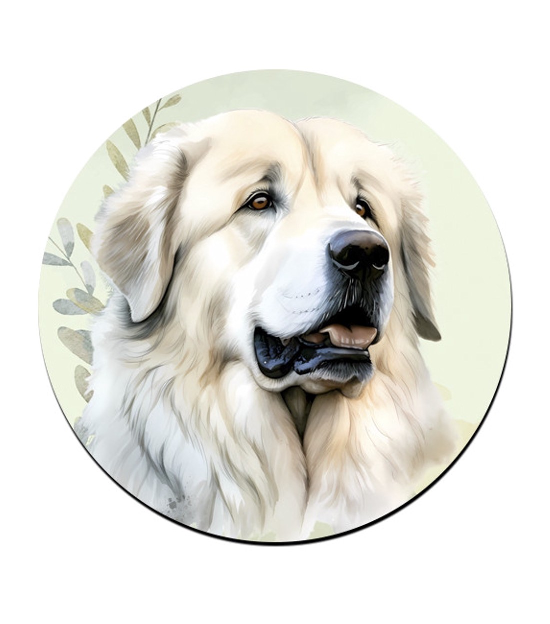 Pireneusi hegyikutya portré mintás bögre alátét -  - Meska.hu