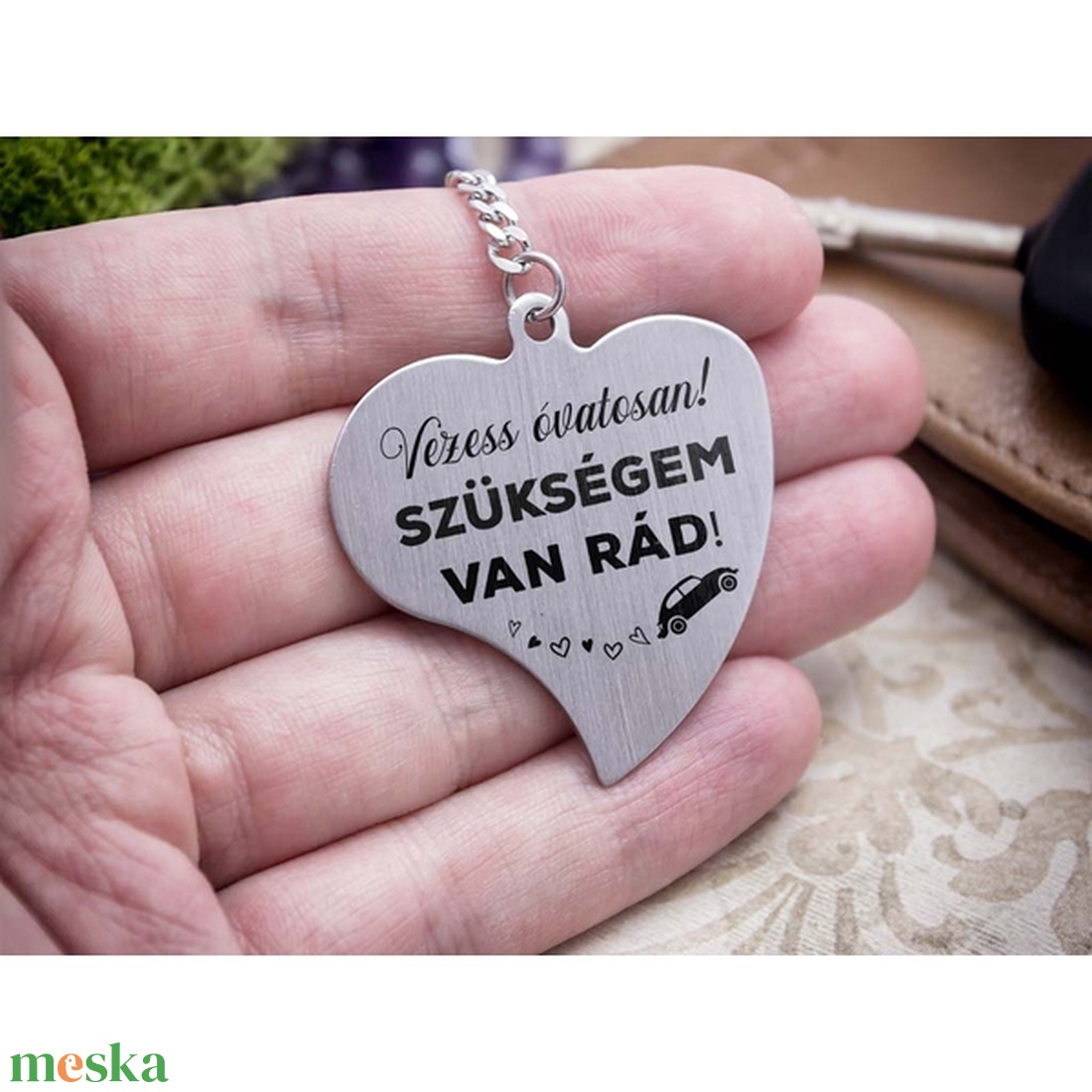 Vezess óvatosan acél medálos kulcstartó - táska & tok - kulcstartó & táskadísz - kulcstartó - Meska.hu Vezess óvatosan acél medálos kulcstartó - táska & tok - kulcstartó & táskadísz - kulcstartó - Meska.hu