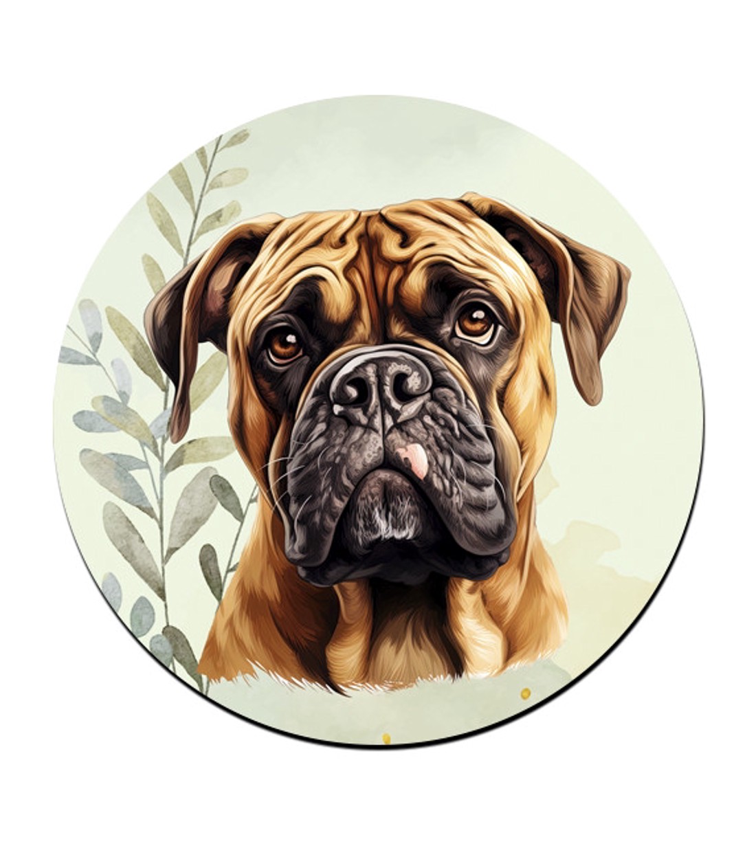 Bullmasztiff portré mintás bögre alátét -  - Meska.hu