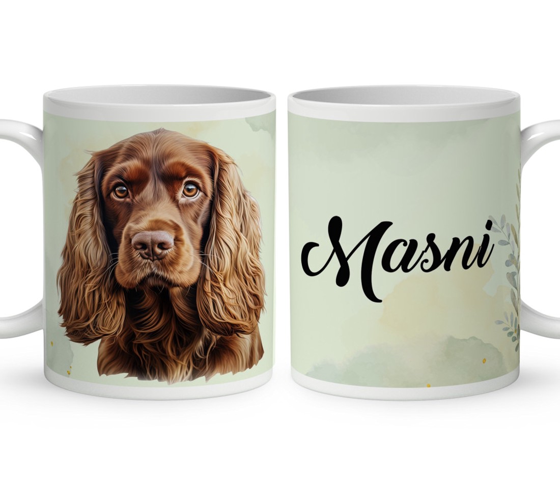 Névvel kérhető - Barna Amerikai cocker spániel portré mintás bögre - otthon & életmód - konyhafelszerelés, tálalás - tálalás - bögre & csésze - Meska.hu