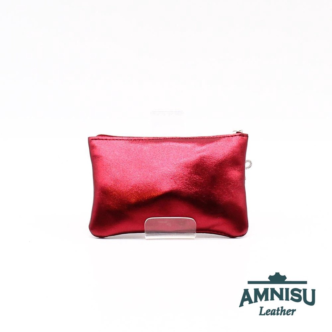 Metál bordó ívelt egy cipzáras kulcstartó C5006 - táska & tok - kulcstartó & táskadísz - kulcstartó - Meska.hu