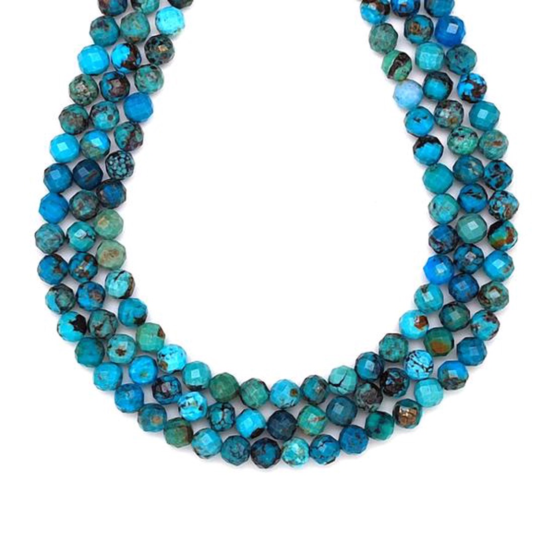 Türkiz fazettált golyó 5mm ékszerkészítő alapanyag (füzér) - kellékek & szerszámok - ásvány alapanyag - ásványfüzér - Meska.hu