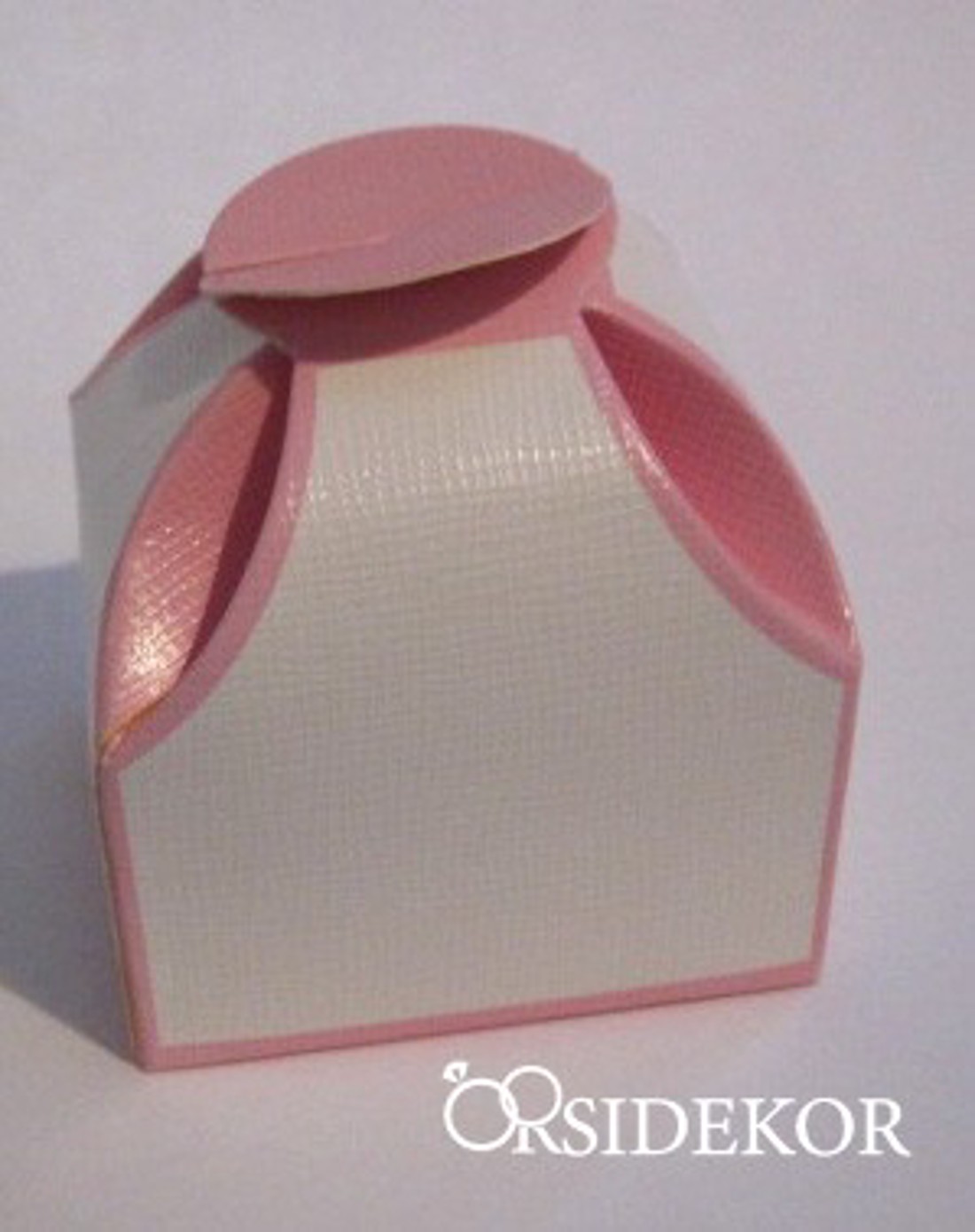 Köszönetajándék doboz esküvőre, rózsaszín fehér - esküvő - emlék & ajándék - köszönőajándék - Meska.hu