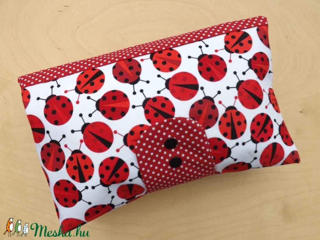 Extra méretű katicás pelenkatartó - Meska.hu