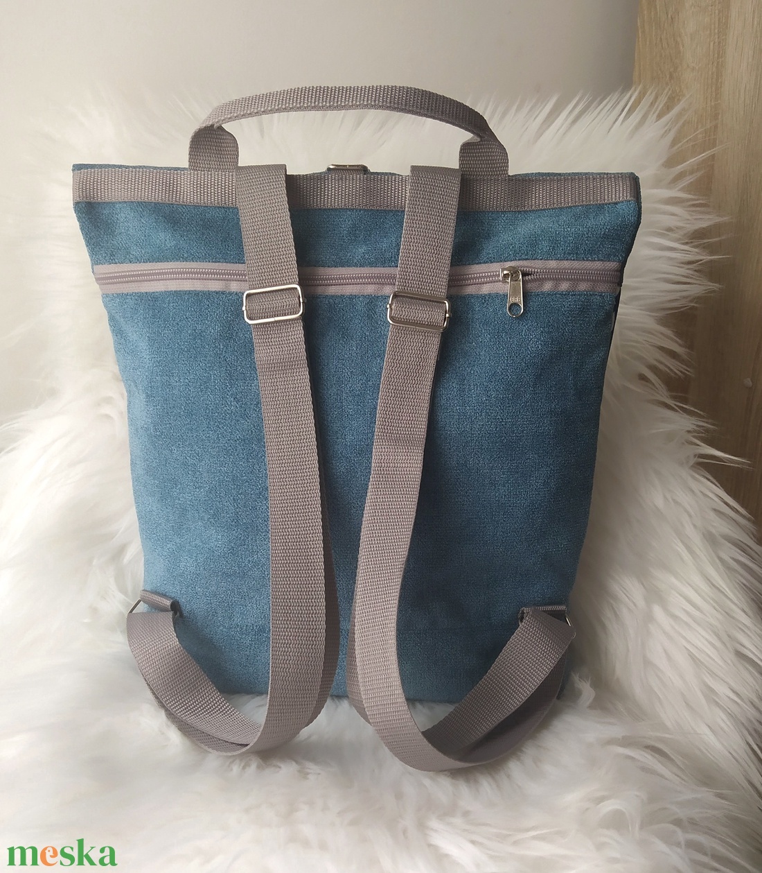 Kék rolltop hátizsák elején cica mintával - táska & tok - hátizsák - roll top hátizsák - Meska.hu Kék rolltop hátizsák elején cica mintával - táska & tok - hátizsák - roll top hátizsák - Meska.hu