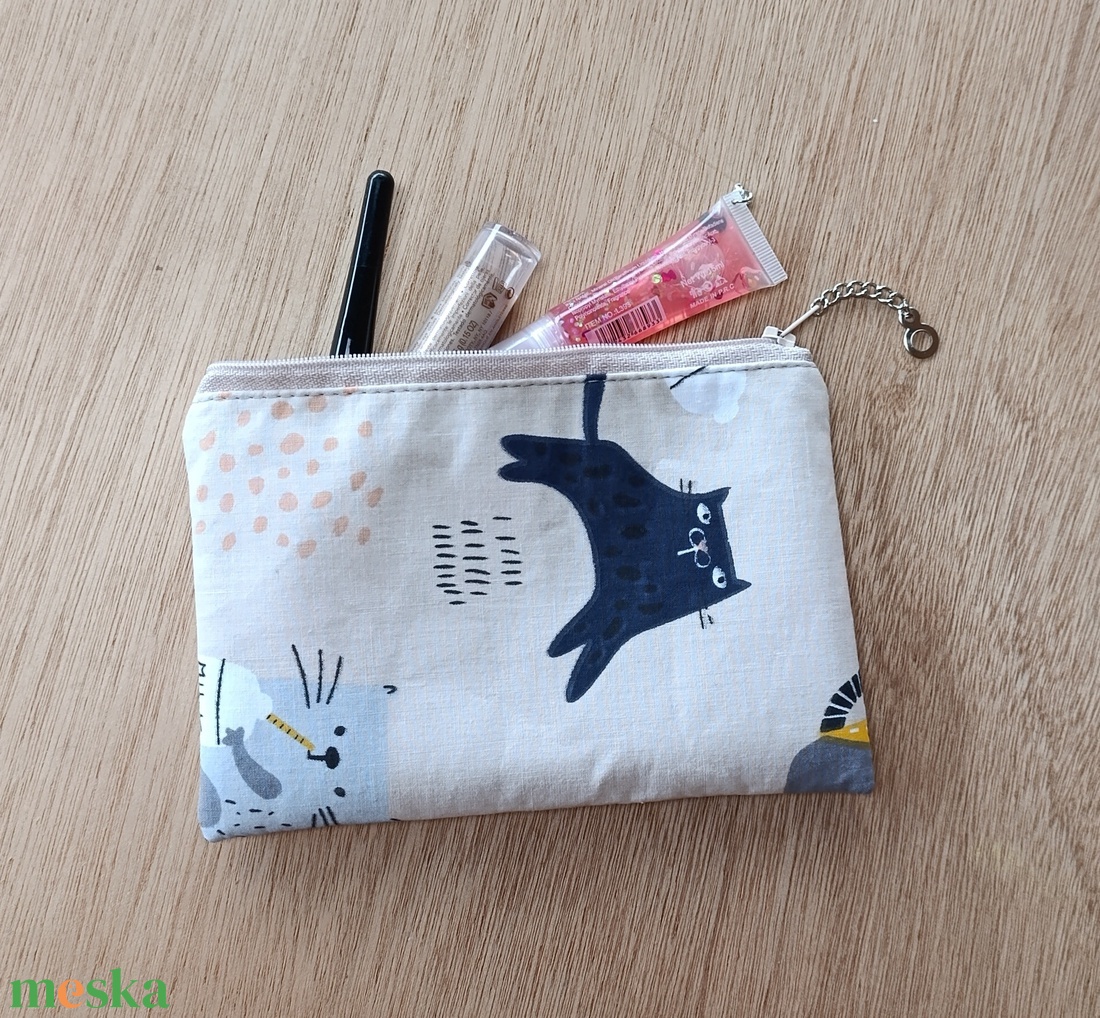 Kézzel készült pamut neszesszer � sokoldalú tolltartó, szemüvegtok vagy pénztárca - táska & tok - pénztárca & más tok - zsebkendőtartó tok - Meska.hu