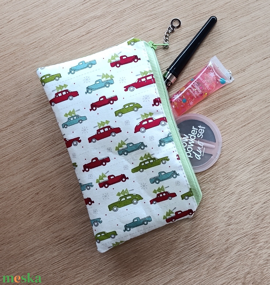 Kézzel készült pamut neszesszer � sokoldalú tolltartó, kártyatartó vagy szemüvegtok - táska & tok - pénztárca & más tok - szemüvegtok - Meska.hu