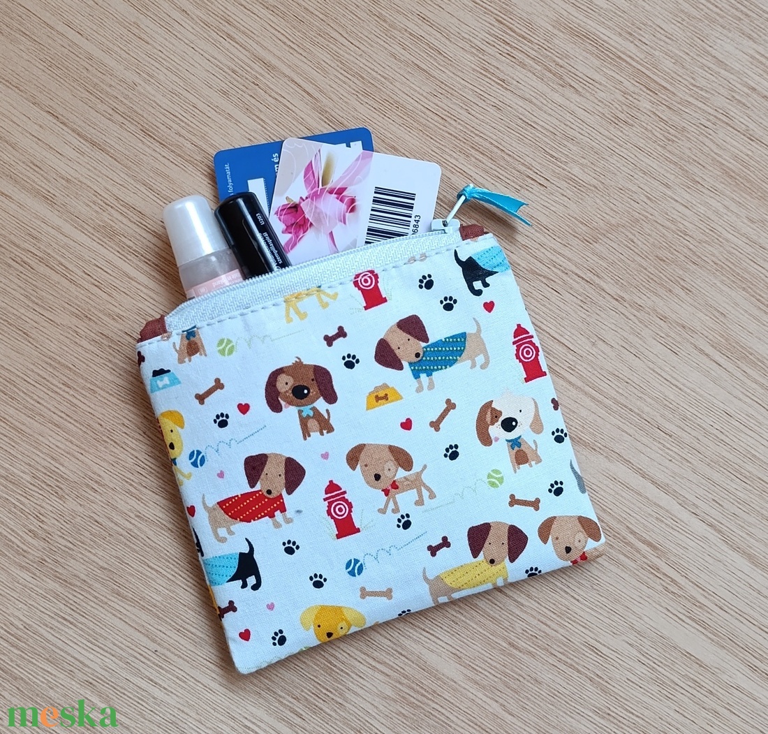 Kézzel készült pamut neszesszer � sokoldalú tok, kártyatartó - táska & tok - pénztárca & más tok - fülhallgató tok  - Meska.hu