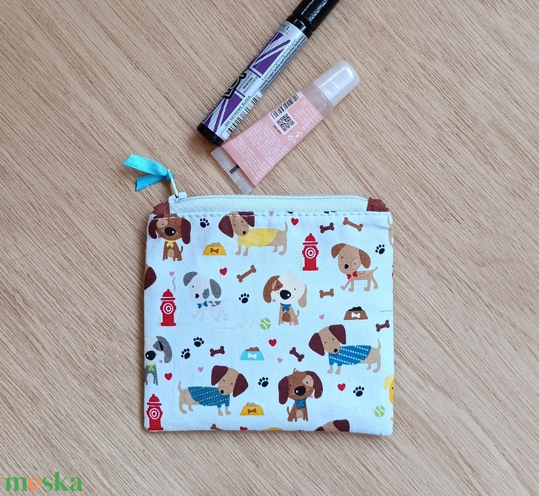 Kézzel készült pamut neszesszer � sokoldalú tok, kártyatartó - táska & tok - pénztárca & más tok - fülhallgató tok  - Meska.hu