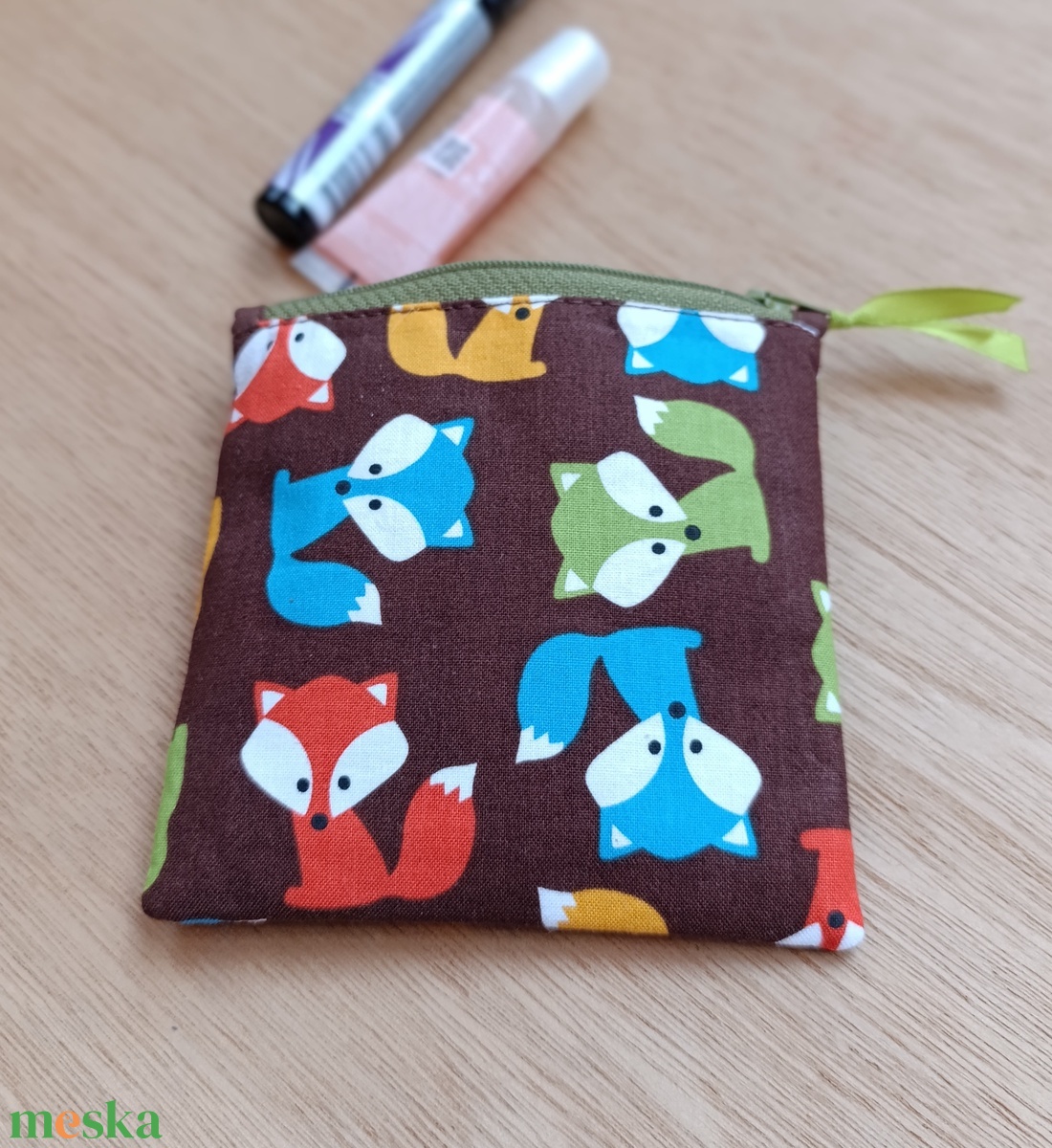 Kézzel készült pamut neszesszer � sokoldalú tok, kártyatartó, aprópénz tartó - táska & tok - pénztárca & más tok - fülhallgató tok  - Meska.hu