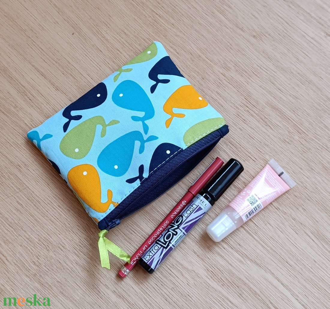 Kézzel készült pamut neszesszer � sokoldalú tok, kártyatartó, aprópénz tartó - táska & tok - pénztárca & más tok - fülhallgató tok  - Meska.hu