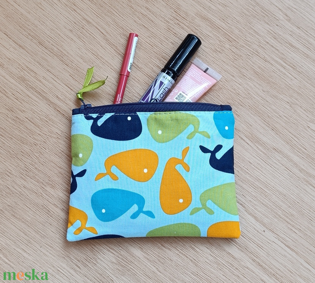 Kézzel készült pamut neszesszer � sokoldalú tok, kártyatartó, aprópénz tartó - táska & tok - pénztárca & más tok - fülhallgató tok  - Meska.hu