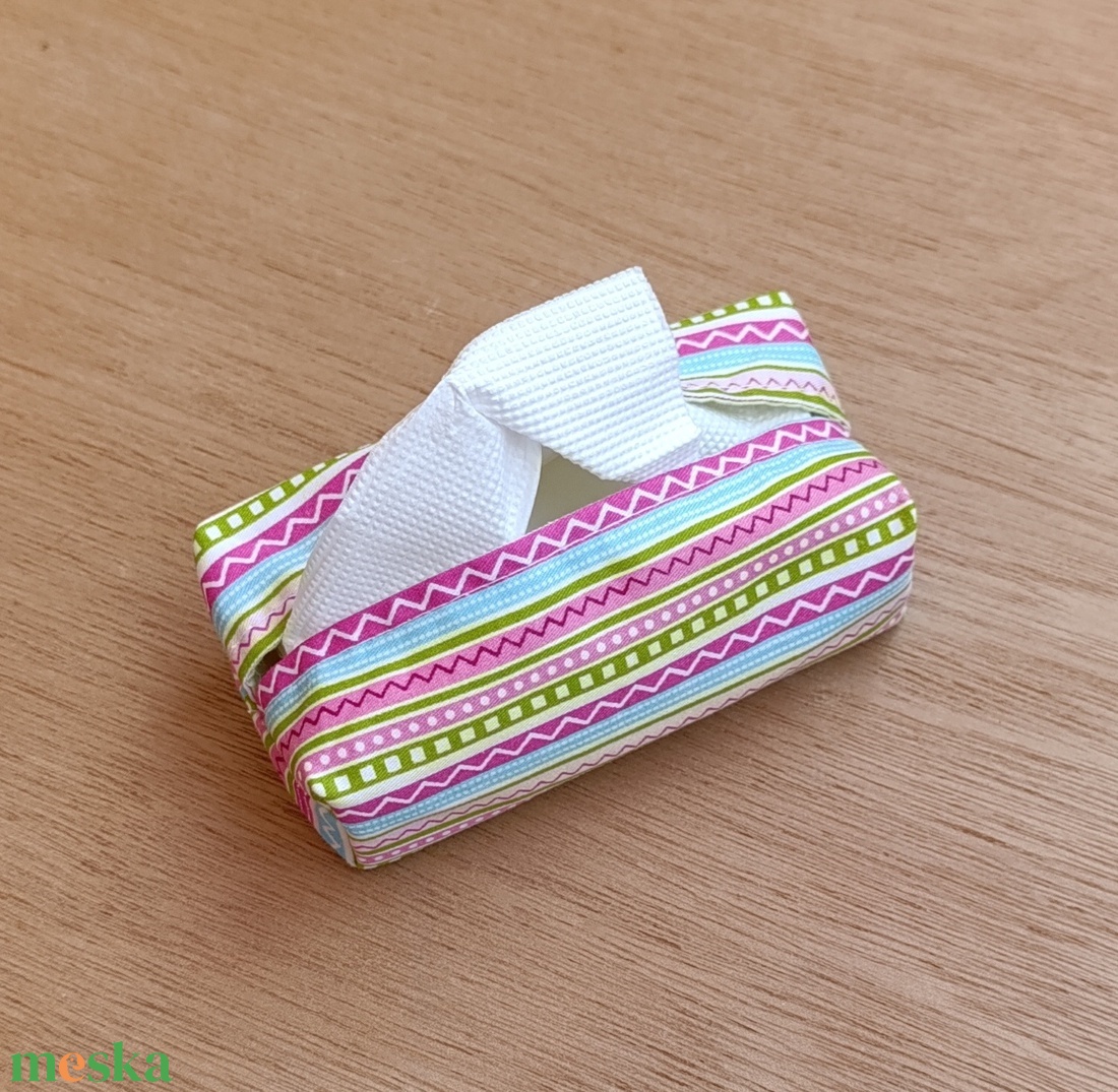 Pamut papírzsebkendő tartó - táska & tok - pénztárca & más tok - zsebkendőtartó tok - Meska.hu