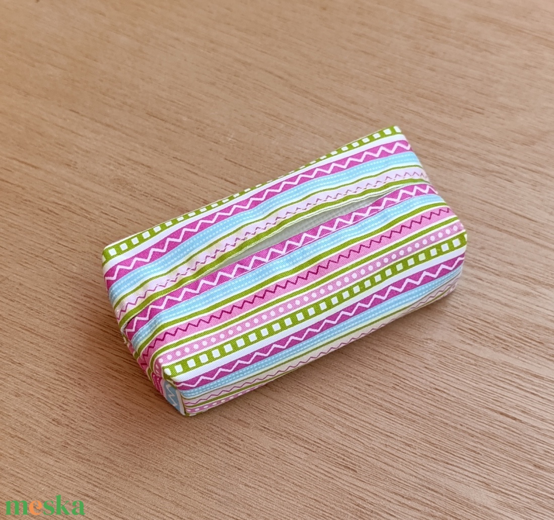 Pamut papírzsebkendő tartó - táska & tok - pénztárca & más tok - zsebkendőtartó tok - Meska.hu