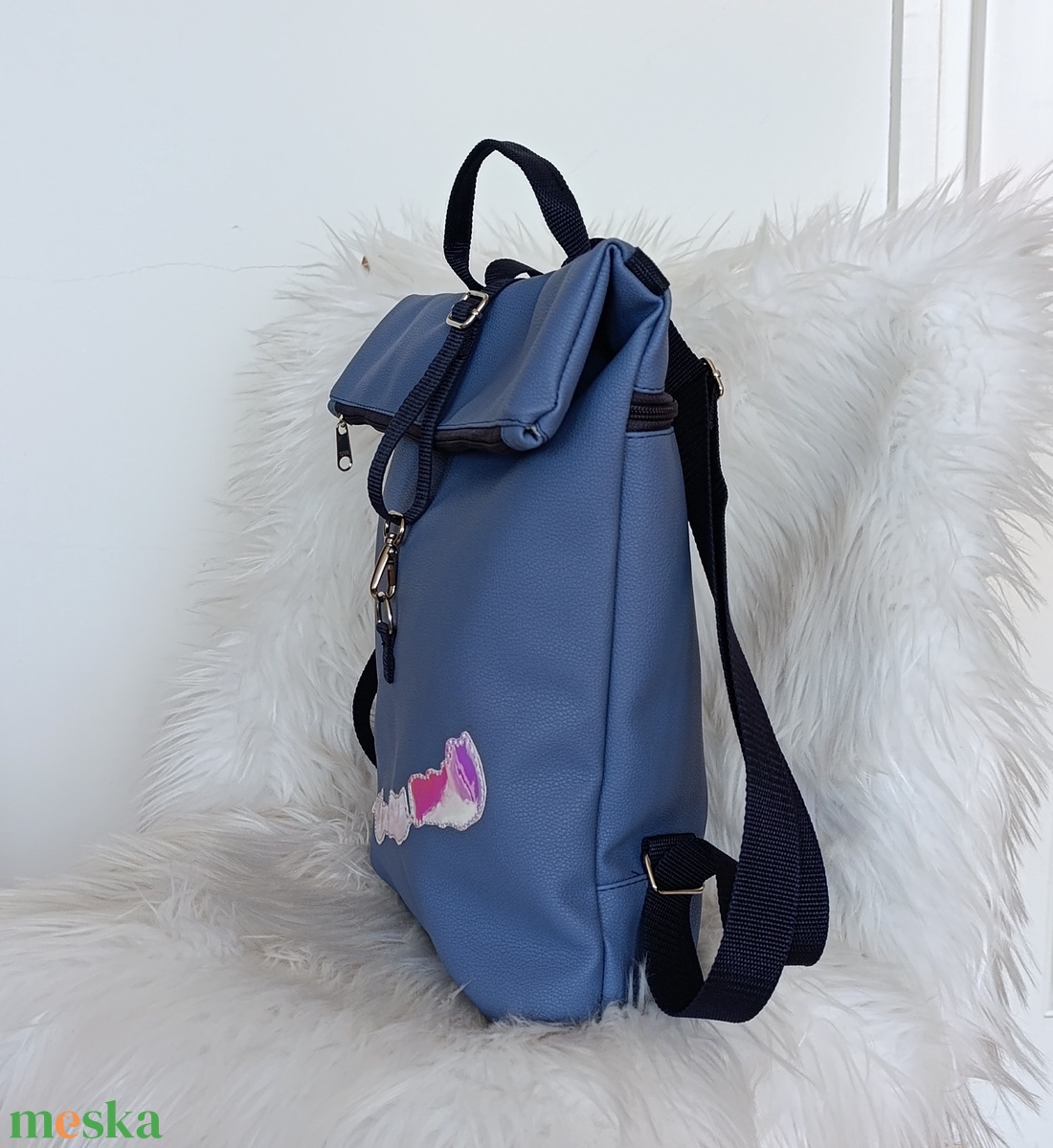 Balaton rolltop hátizsák  - táska & tok - hátizsák - roll top hátizsák - Meska.hu