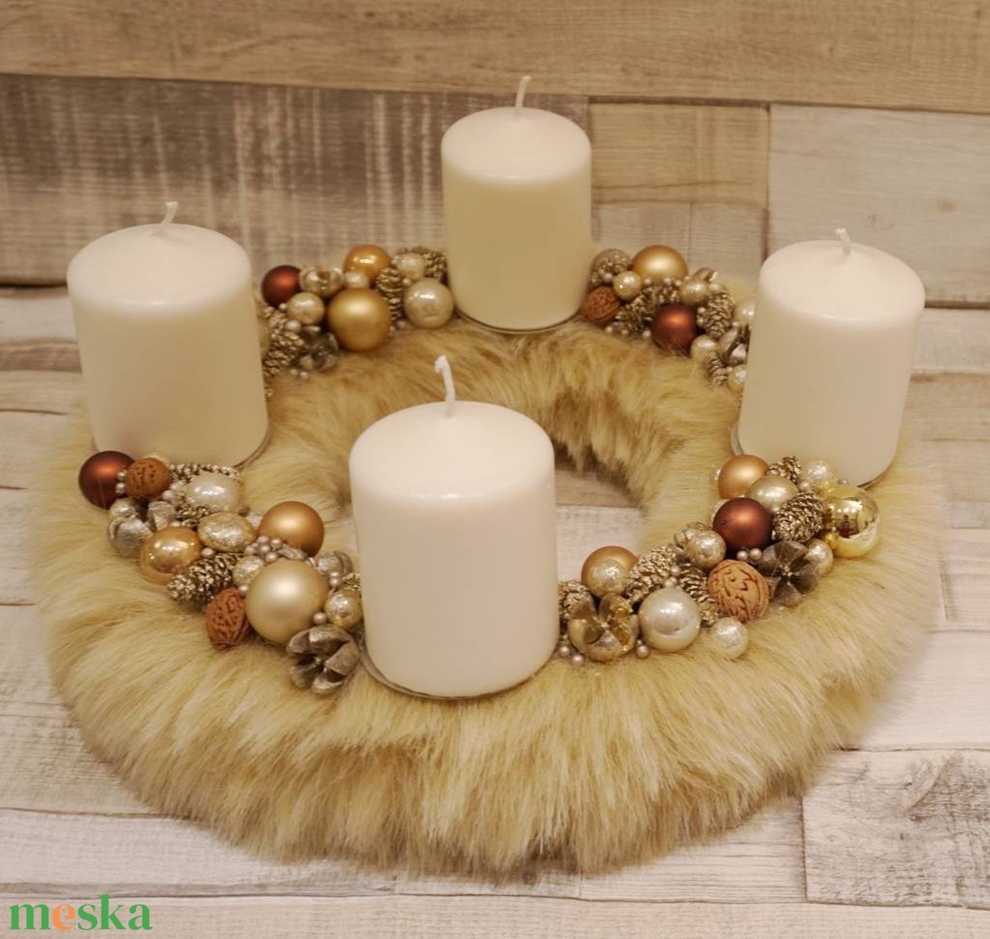 BARNA GÖMBÖS ADVENTI KOSZORÚ - karácsony - adventi díszek - adventi asztaldísz - Meska.hu BARNA GÖMBÖS ADVENTI KOSZORÚ - karácsony - adventi díszek - adventi asztaldísz - Meska.hu