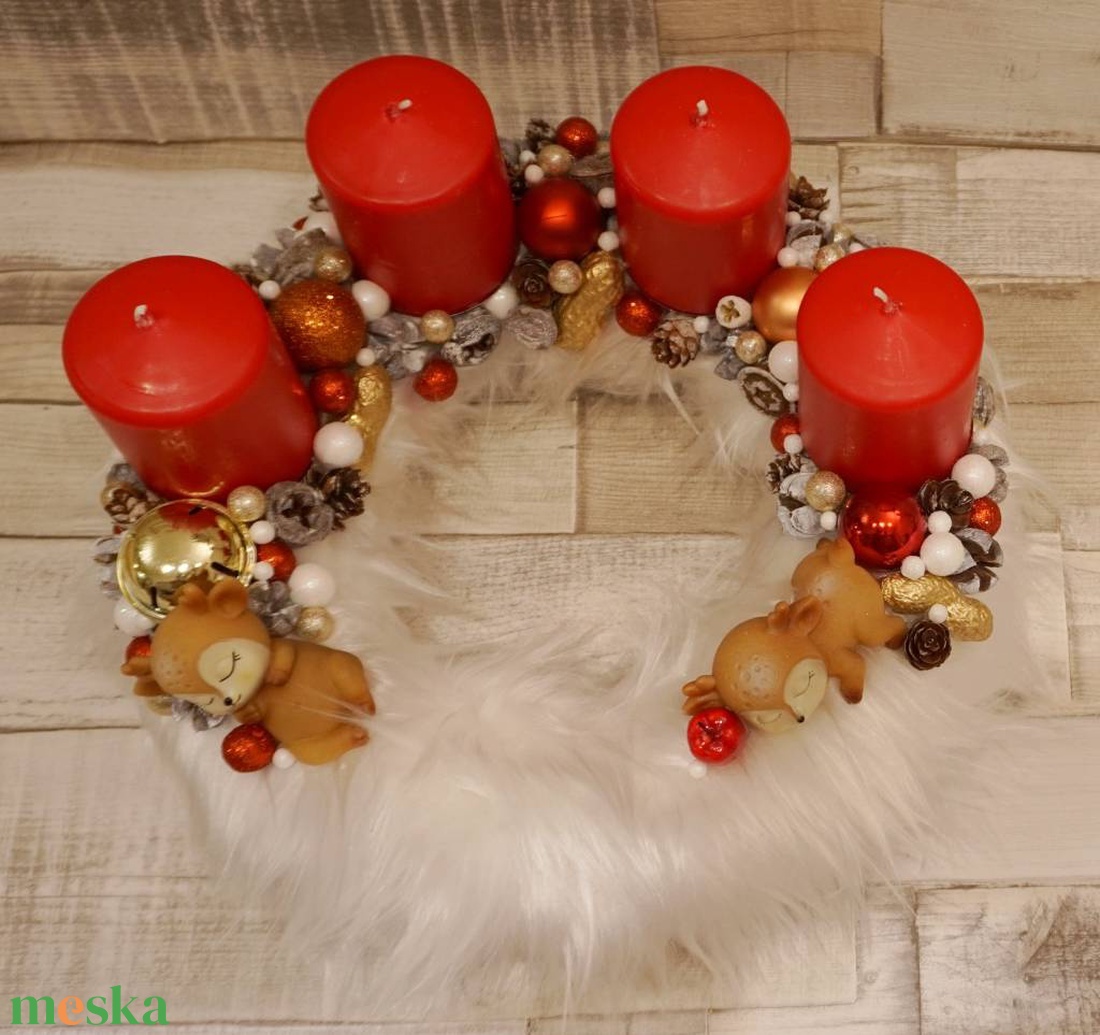 SZARVASOS ADVENTI KOSZORÚ KÉT FIGURÁVAL - karácsony - adventi díszek - adventi koszorú - Meska.hu SZARVASOS ADVENTI KOSZORÚ KÉT FIGURÁVAL - karácsony - adventi díszek - adventi koszorú - Meska.hu