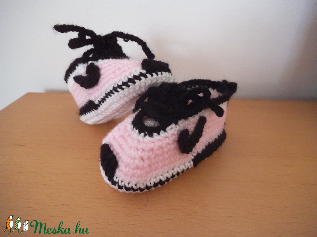 Horgolt baba cipő talphossz: 9 cm - - Meska.hu Horgolt baba cipő talphossz: 9 cm - - Meska.hu