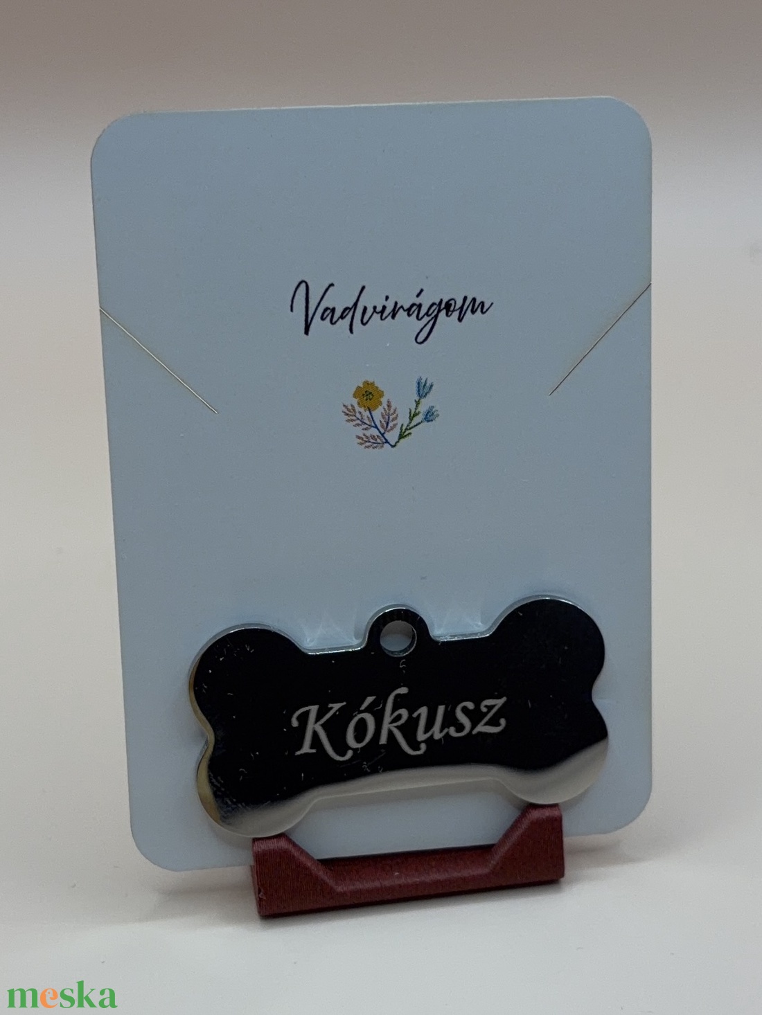 Kutyacsontos biléta egyedi gravírozott felirattal - otthon & életmód - kisállatoknak - kutyáknak - kutya biléta - Meska.hu