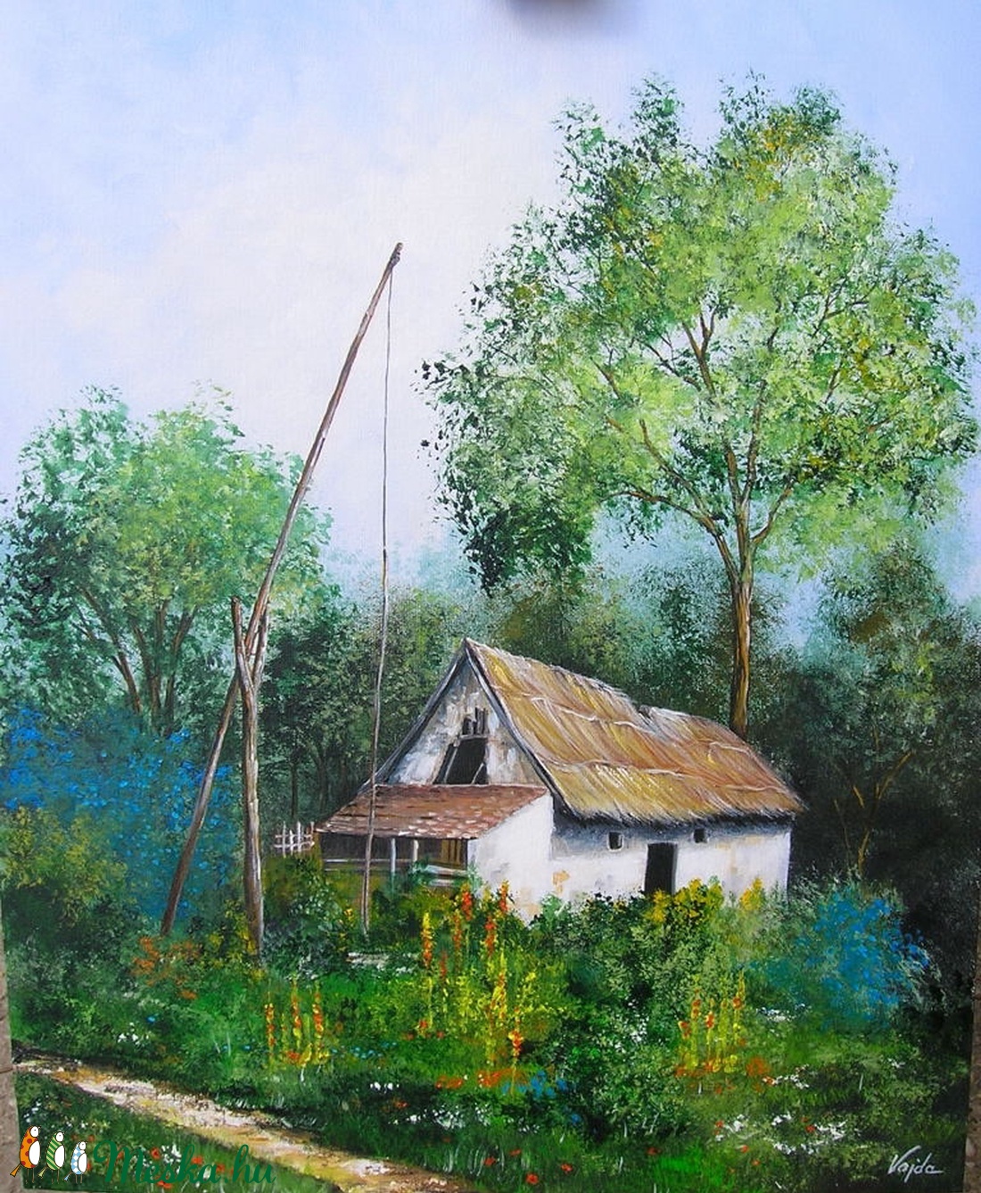 Elhagyott tanya - festmény -  - Meska.hu