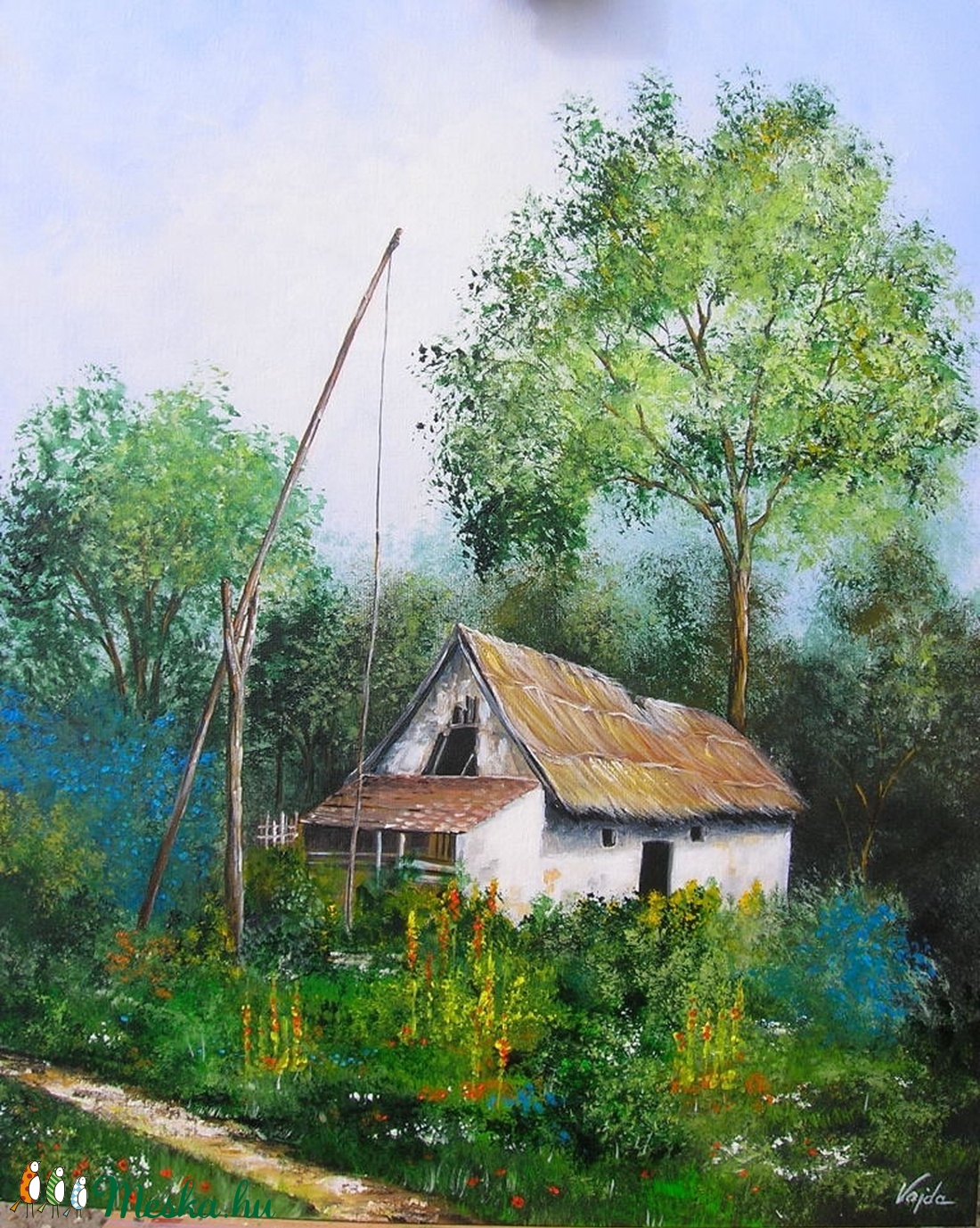 Elhagyott tanya - festmény -  - Meska.hu