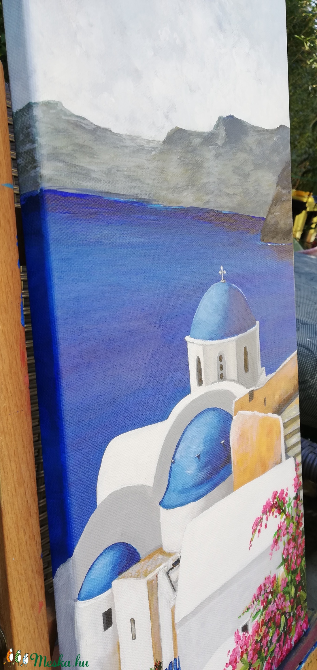 Santorini - festmény - művészet - festmény - akril - Meska.hu Santorini - festmény - művészet - festmény - akril - Meska.hu