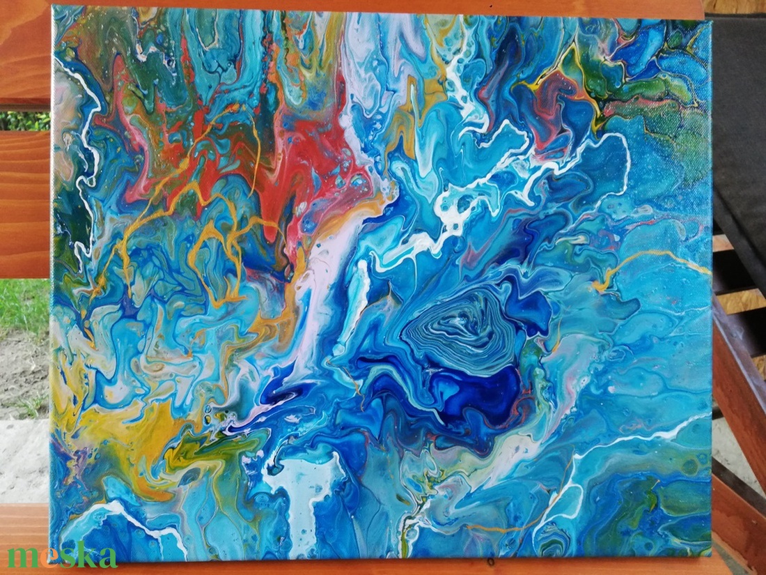 Fluid akril festmény - művészet - festmény - akril - Meska.hu Fluid akril festmény - művészet - festmény - akril - Meska.hu