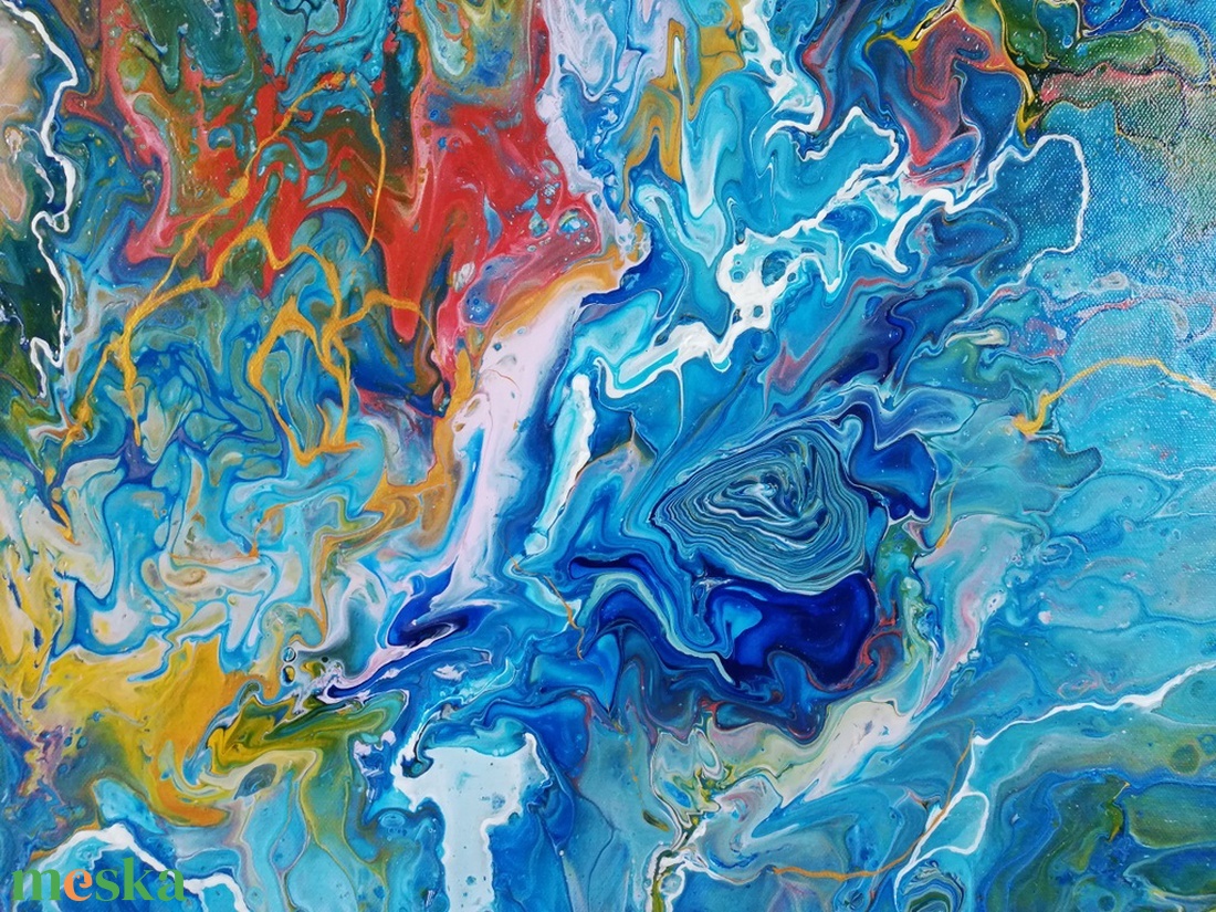Fluid akril festmény - művészet - festmény - akril - Meska.hu Fluid akril festmény - művészet - festmény - akril - Meska.hu