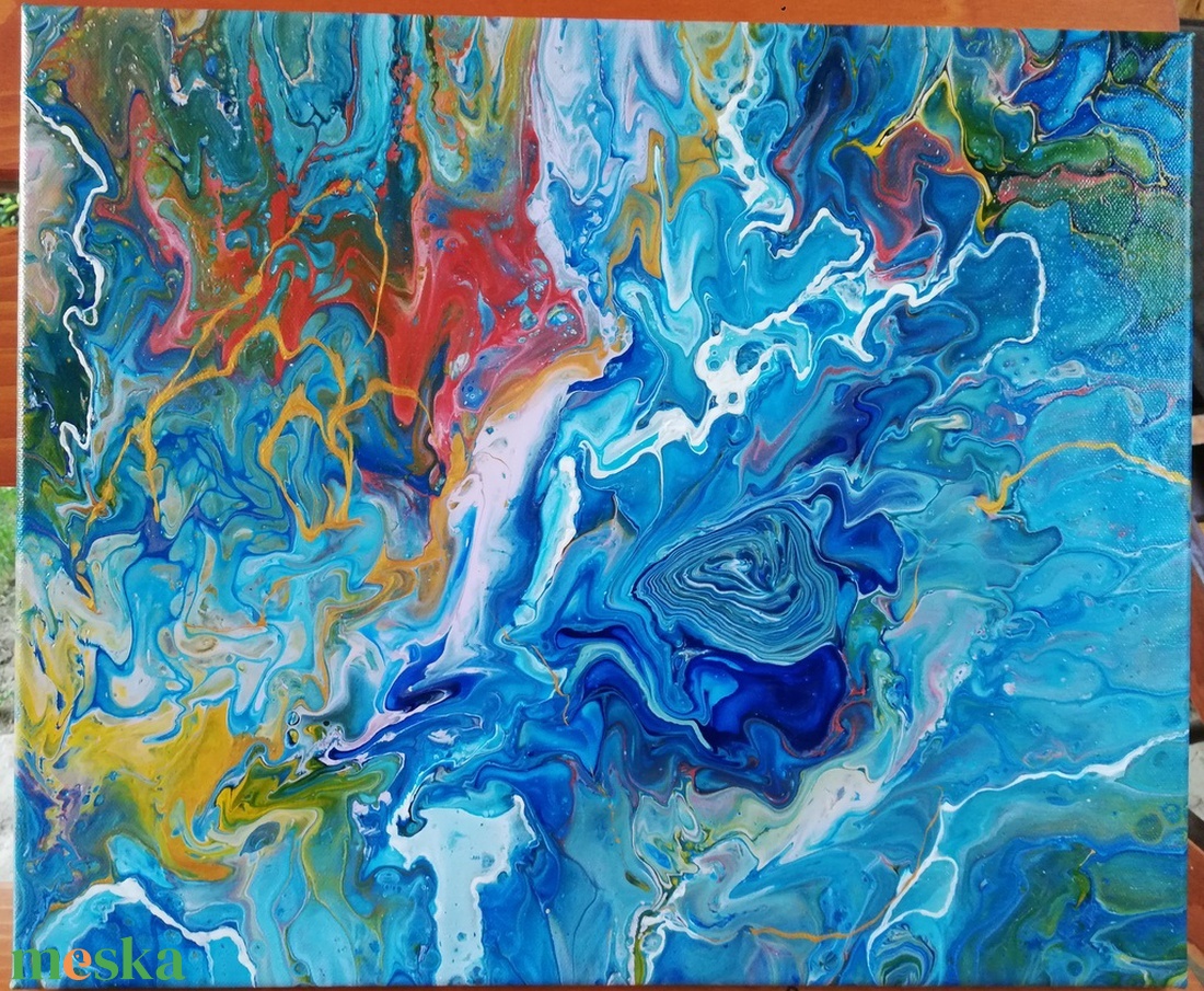Fluid akril festmény - művészet - festmény - akril - Meska.hu Fluid akril festmény - művészet - festmény - akril - Meska.hu